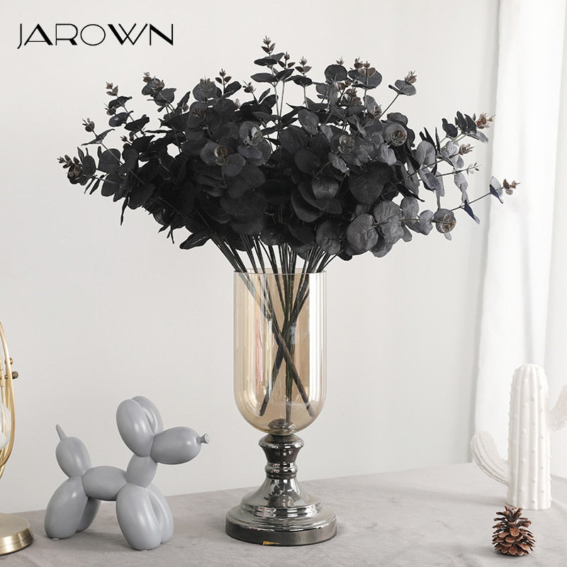 JAROWN Artificial Green Plant Simulation Eucalyptus Money Grass Decoration Accessories For Wedding Decoration Home Decoration