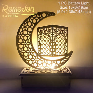 Ramadan Decorations Moon Star Led String Lights EID Mubarak Decor For Home Islam Muslim Event Party Supplies Eid al-Fitr Decor