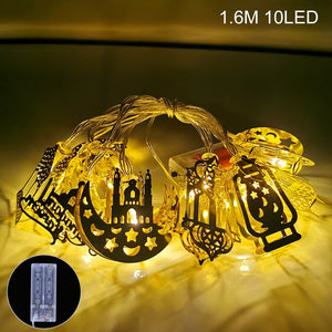 Ramadan Decorations Moon Star Led String Lights EID Mubarak Decor For Home Islam Muslim Event Party Supplies Eid al-Fitr Decor