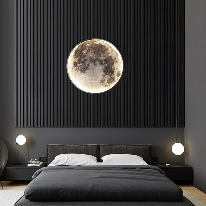 Moon LED Wall Light For Bedroom Kid&#39;s Room Foyer Living Room Coffee Bar Aisle Hallway Gallery Studyroom Loft Indoor Home Lights