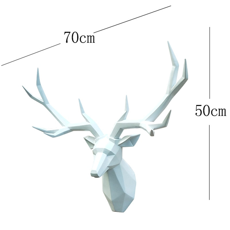 28*20 Inch Wall Hanging Decoration,Animal Figurine,Living Room Wall Decor,Decorative Deer Sculpture,Home Interior Decoration