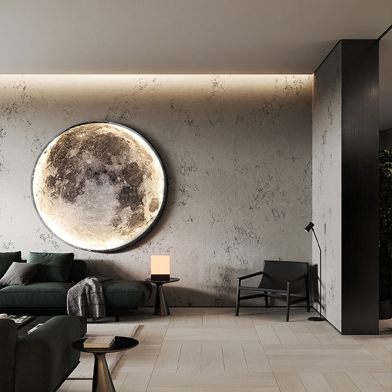 Moon LED Wall Light For Bedroom Kid&#39;s Room Foyer Living Room Coffee Bar Aisle Hallway Gallery Studyroom Loft Indoor Home Lights