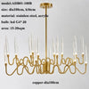 Modern Luxury LED Crystal Chandelier Tree Branch Candle Ceiling Hanging Lights Wedding Pendant Lamp For Dining Bedroom Decor