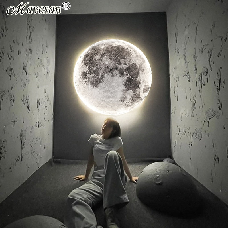 Moon LED Wall Light For Bedroom Kid&#39;s Room Foyer Living Room Coffee Bar Aisle Hallway Gallery Studyroom Loft Indoor Home Lights