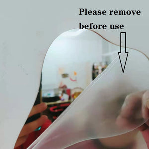 Korean style Makeup Mirror Ins Irregular Acrylic Decorative Mirror Wooden Base Cosmetic de maquillaje Beauty Tools Dropshipping