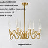 Modern Luxury LED Crystal Chandelier Tree Branch Candle Ceiling Hanging Lights Wedding Pendant Lamp For Dining Bedroom Decor