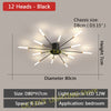 LED Ceiling Light Multi-head Black Or Gold Creative Modern Iron Panel Lamp For Dining Living Room Bedroom Lobby Home Decoration