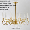 Modern Luxury LED Crystal Chandelier Tree Branch Candle Ceiling Hanging Lights Wedding Pendant Lamp For Dining Bedroom Decor