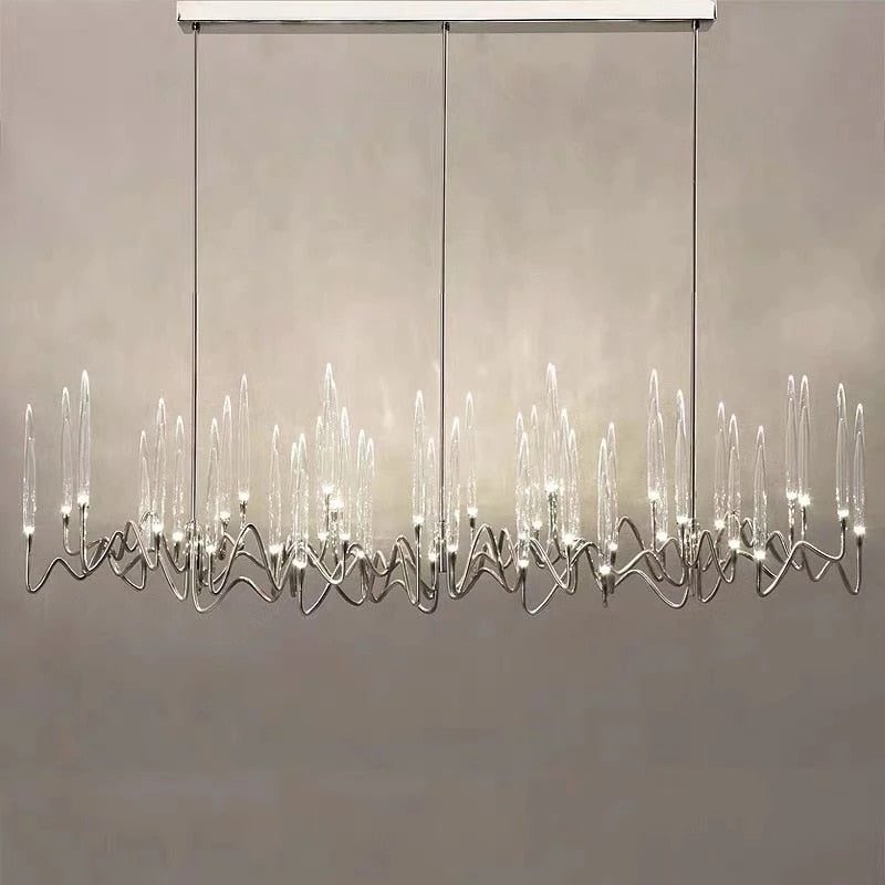 Modern Luxury LED Crystal Chandelier Tree Branch Candle Ceiling Hanging Lights Wedding Pendant Lamp For Dining Bedroom Decor