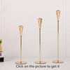 3 Pcs/ Set  European Metal Candle Holder Simple Golden Wedding Decoration Bar Party Living Room Decoration Home Decoration