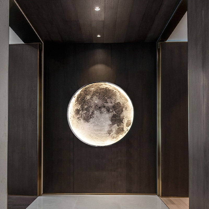 Moon LED Wall Light For Bedroom Kid&#39;s Room Foyer Living Room Coffee Bar Aisle Hallway Gallery Studyroom Loft Indoor Home Lights