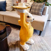 Home Decor Rabbit Large Floor Ornament Decoration Pure Handmade Animal Resin Decoration Home Tray Sculptures And Statues
