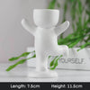 Creative Cute Imitation Humanoid Ceramic Flower Pot Succulent Planter Crafts Vase Home Decoration Personalized Gift Wholesale