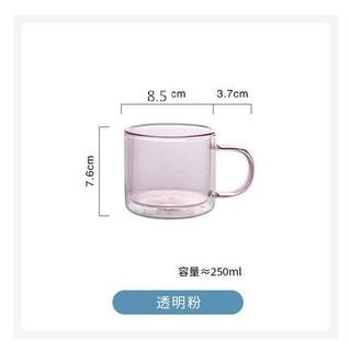 250ml Wine Glasses Drinking Tumbler Whiskey Vodka Cup Coffee Juice Water Cups Tea Creative Mug Double Bottom Glass Mugs For Home