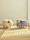 Little Sheep Footstool Storage Stool Furniture Children's Dining Chair Nordic Solid Wood Make Up Chairs Dressing Coffee Stools