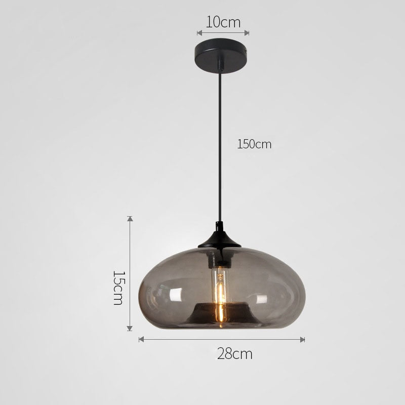 Modern Glass Pendant Lights for Restaurant Bar Shop Nordic Indoor Pendant Lamps Decoration Lighting Colorful Hanglamp