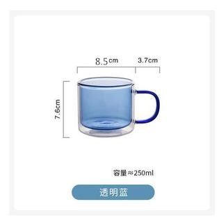 250ml Wine Glasses Drinking Tumbler Whiskey Vodka Cup Coffee Juice Water Cups Tea Creative Mug Double Bottom Glass Mugs For Home