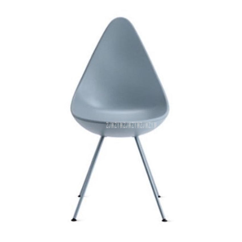 Modern Nordic Minimalist Coffee Cafe Chair Plastic ABS Water Drop Deisgn Backrest Coffee Shop Office Reception Leisure Chair