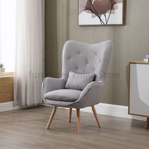 Nordic Single Living Room Sofa Balcony Apartment Mini Chair Modern Minimalist Sofa Personality Leisure Bedroom Throne Chair