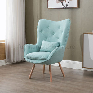 Nordic Single Living Room Sofa Balcony Apartment Mini Chair Modern Minimalist Sofa Personality Leisure Bedroom Throne Chair