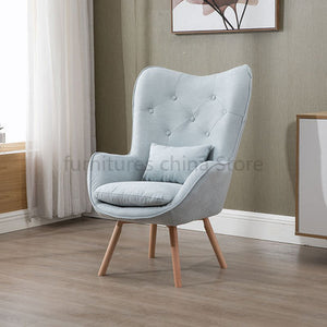 Nordic Single Living Room Sofa Balcony Apartment Mini Chair Modern Minimalist Sofa Personality Leisure Bedroom Throne Chair