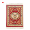 Persian Mini Woven Rug Mat Mousepad Retro Style Carpet Pattern Cup laptop PC Mouse Pad with Fring Home Office Table Decor Craft