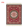 Persian Mini Woven Rug Mat Mousepad Retro Style Carpet Pattern Cup laptop PC Mouse Pad with Fring Home Office Table Decor Craft