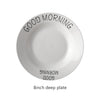 Good Morning Quote Porcelain Tableware Set