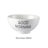 Good Morning Quote Porcelain Tableware Set