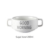 Good Morning Quote Porcelain Tableware Set