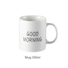 Good Morning Quote Porcelain Tableware Set