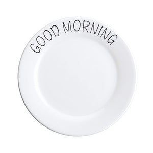 Quote Pattern Porcelain Plate