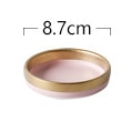 1pcs European Style Gold Ceramic Plate