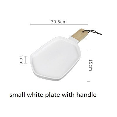 1pc Nordic Style Ceramic Matte Tableware