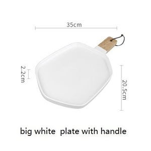 1pc Nordic Style Ceramic Matte Tableware