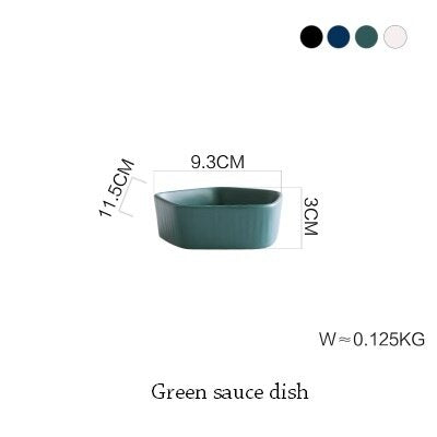 1pc Nordic Style Ceramic Matte Tableware