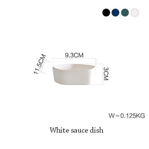 1pc Nordic Style Ceramic Matte Tableware