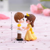 Mini Couple Figures Grandma Grandpa Sweety Lovers Couple Ornament For Fairy Garden Figurines Miniature Home Decoration