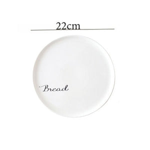 Quote Pattern Porcelain Plate