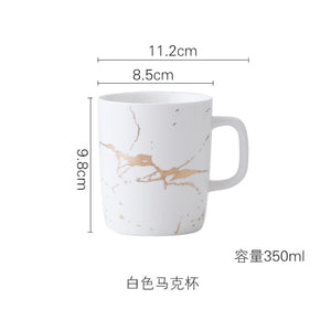 Best Gold Marble Glazes Ceramic Tableware Set
