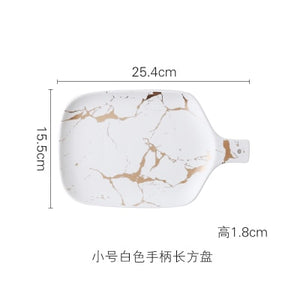 Best Gold Marble Glazes Ceramic Tableware Set
