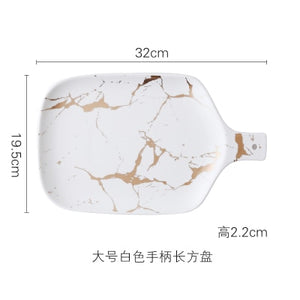 Best Gold Marble Glazes Ceramic Tableware Set