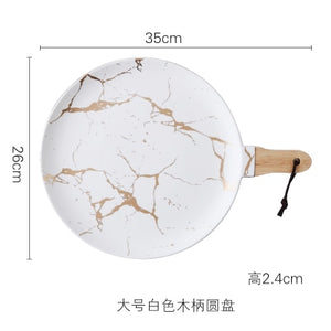 Best Gold Marble Glazes Ceramic Tableware Set