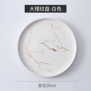 Best Gold Marble Glazes Ceramic Tableware Set