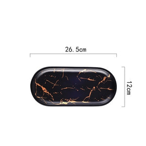 Best Gold Marble Glazes Ceramic Tableware Set
