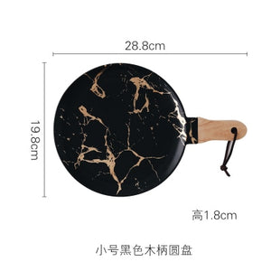Best Gold Marble Glazes Ceramic Tableware Set