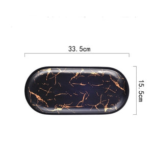 Best Gold Marble Glazes Ceramic Tableware Set