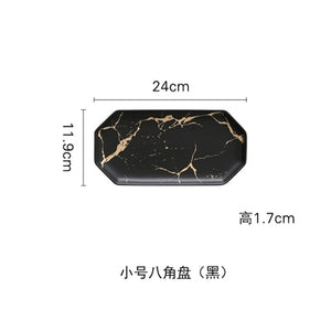 Best Gold Marble Glazes Ceramic Tableware Set