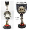 Stainless Steel Skull Gothic Wine Glass