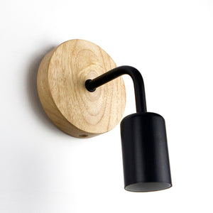 Retro Wood Industrial Wall Lamp